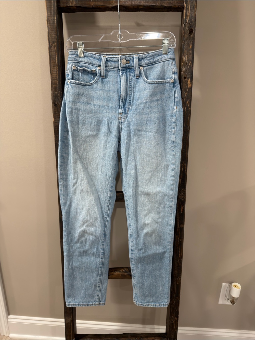 Madewell Light Wash Curvy Perfect Vintage Jean